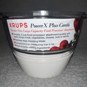 Krups Power X Plus Combi Food Processor Attachment Container No Lid Unused
